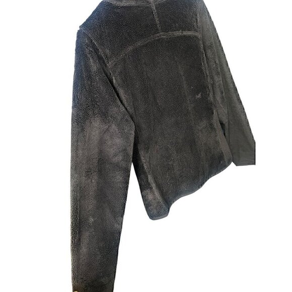 The North Face Womens FUZZY Fleece Pullover With Button Detailing, NAVY BLUE, SM - Picture 8 of 8